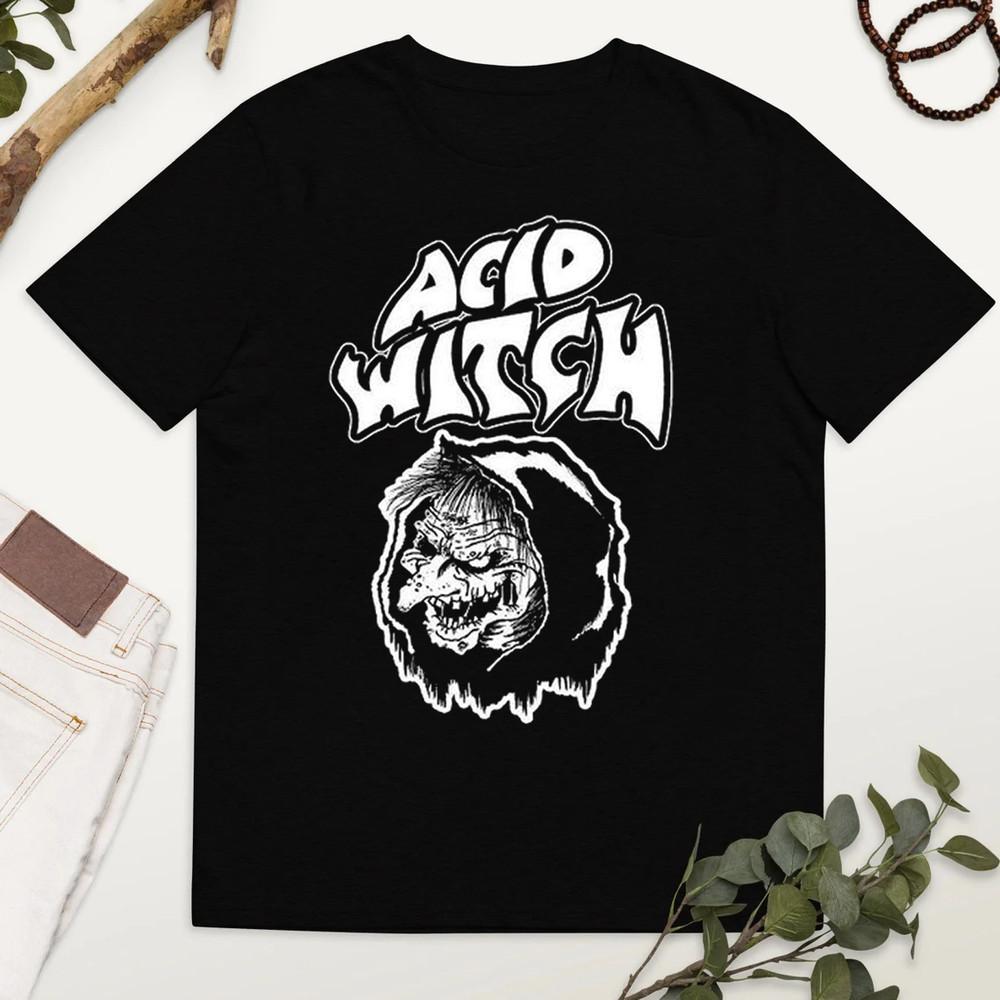 НОВАЯ Хэллоуинская футболка группы Acid Witch Все размеры S-345XL Подарок для фанатов HRO139 Унисекс футболка