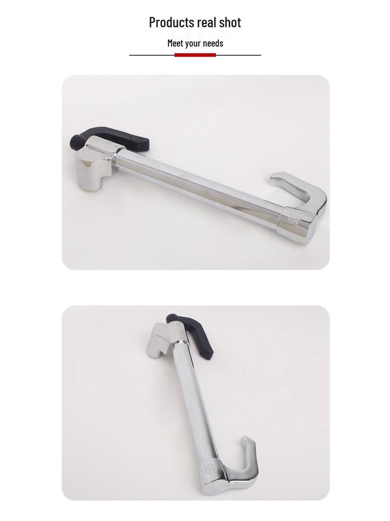 Блокировка руля и дросселя/сцепления: Трехсекционный двойной крюк-замок для грузовиков и автобусов.