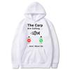 Принт "Карп зовет" Осенняя толстовка с капюшоном Я должен пойти на рыбалку Мужская Женская Хип-хоп Уличная одежда Толстовки Толстовка с капюшоном