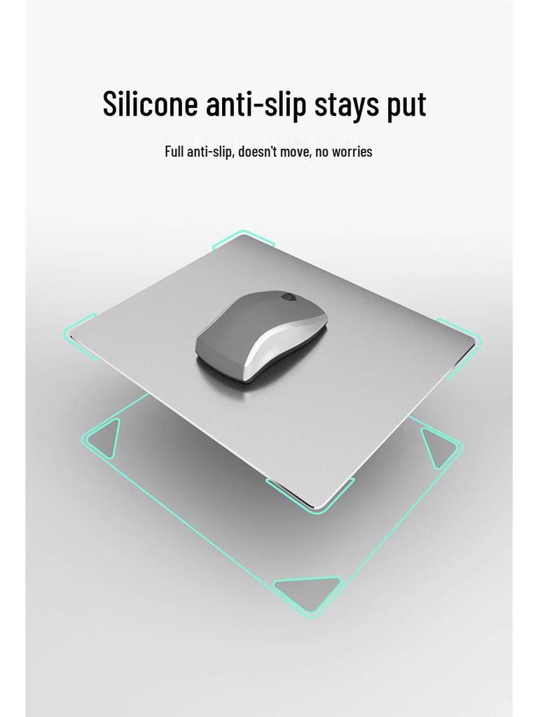 Водонепроницаемый игровой и офисный коврик для мыши из алюминиевого сплава - износостойкий, с настраиваемым логотипом, готов к подарку