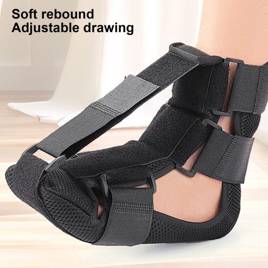 Подошвенный фасциит, ночная шина, регулируемая губчатая подкладка для женщин и мужчин, поддержка свода лодыжки, эластичный ботинок, облегчение тендинита, бандаж для сна для ног