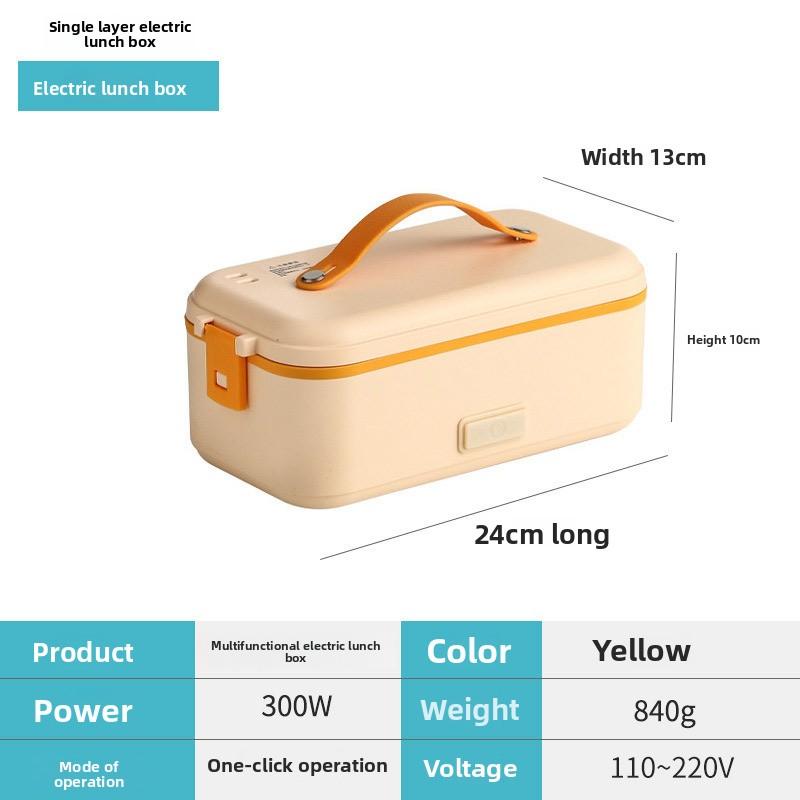 Electric Lunch Box Portable Mini Rice Cooker with Plug-in Heating and Insulation Winter Essential