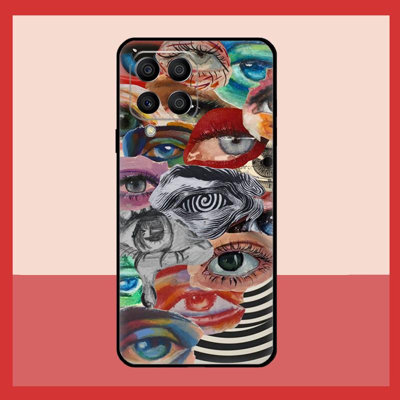 Чехол 'Страшное Лицо Глаза' для Samsung Galaxy M11 M31 M14 M34 M54 M12 M32 M52 M15 M13 M06 M16 M36 M56 M53 M35 M55