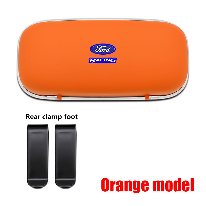 For Ford Focus Fiesta Ranger mk2 mk3 Mondeo mk4 S-MAX Kuga Car Visor BXCYTE9 Sunglasses Glasses Case Glasses Holder Clip Box Accessories