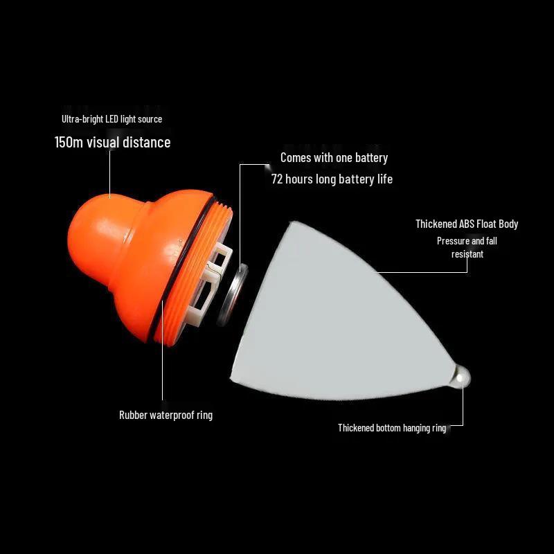 Яркий ночной светящийся поплавок для рыбалки - Электронный поплавок с большим животом для ловли карпа