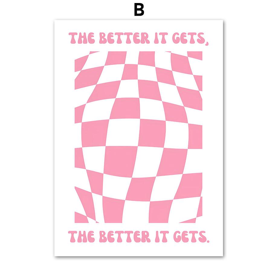 Розовая хорошая энергия Пикассо Матисс Кривая абстрактная настенная живопись на холсте постеры и принты настенные панно для декора гостиной