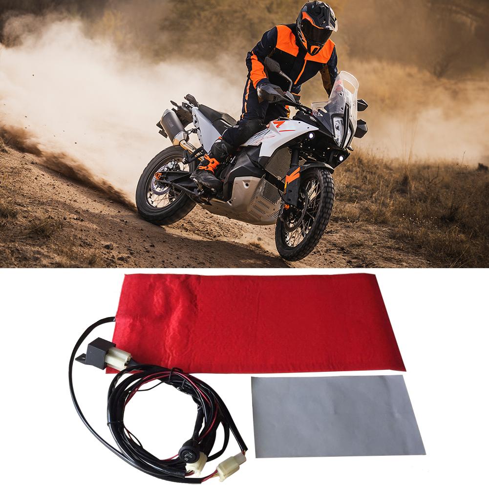 12V Carbon Fiber Pad Waterproof Carbon Fiber Seat Heater Cover Timer Universal Heated Seat Heater Pad Kit UTV E-BIKE Seat Heater