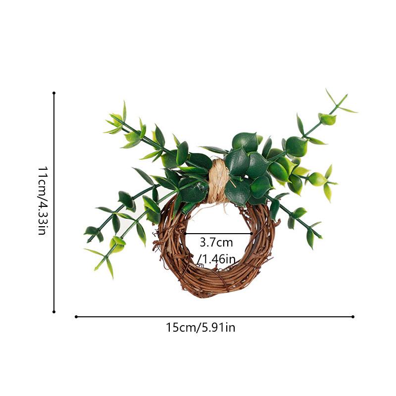 1 шт., украшение стола, рождественская натуральная джутовая пряжка для салфеток, держатель для салфеток, пряжка для полотенец, кольцо для салфеток