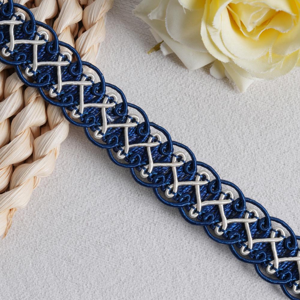 12 Meters Gold Braid Trim 15MM Width Decorative Woven Braid Lace Trim Sewing Centipede Lace Ribbon Polyester Upholstery