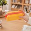 Lightweight School Pencil Case Stationery Case, Large Capacity PVC Pouch, Trendy Writing Tool Bag Smooth Zipper Pen Organizer for Office Student Use