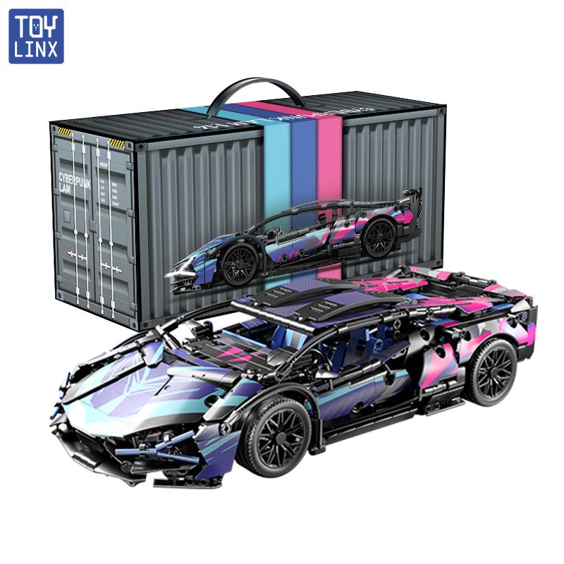 67128 Cars 1314PCS Building Kits for Adults, 1:14 Scale Super Car Building Block Remote Control Car Building Kits for Men Teen