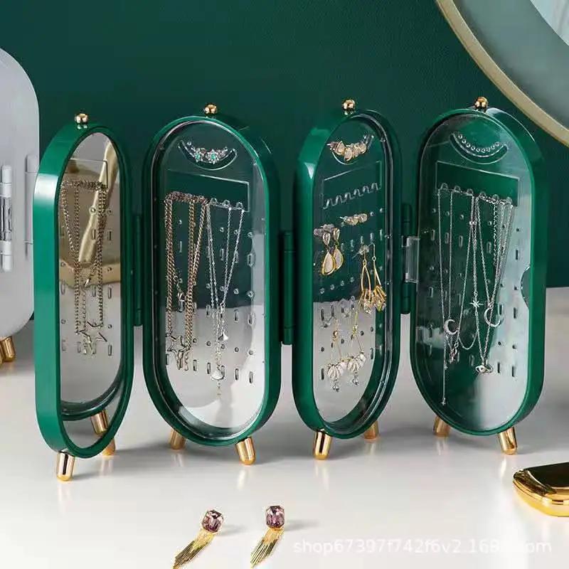 Белая Шкатулка для Хранения Украшений Стойка для Серьг и Украшений Коробка для Серьг и Ожерелий Бытовой Очищающий Дисплей Стойка Артефакт Упаковка для Украшений