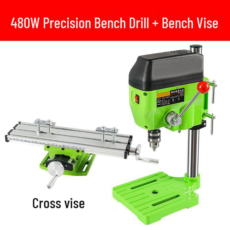 High-Precision Mini Drill Press 220V: Industrial Grade Electric Bench Drill for Multifunctional Household Use