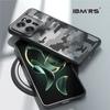 (Comes with wrist strap)ibmrs for Xiaomi 13T Pro/Redmi K60 Ultra Anti-Fingerprint Camo Case ,matte Clear transparent phone protective case