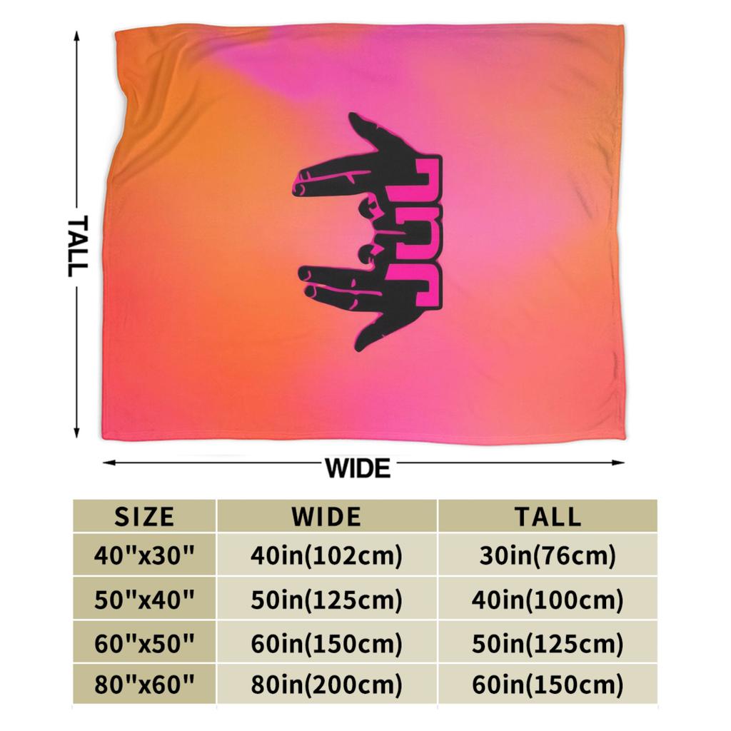 Rapper Music JUL Blanket Super Soft Pattern Plush Throw Blanket For Outdoor Picnic Flannel Bedspread Bed Cover