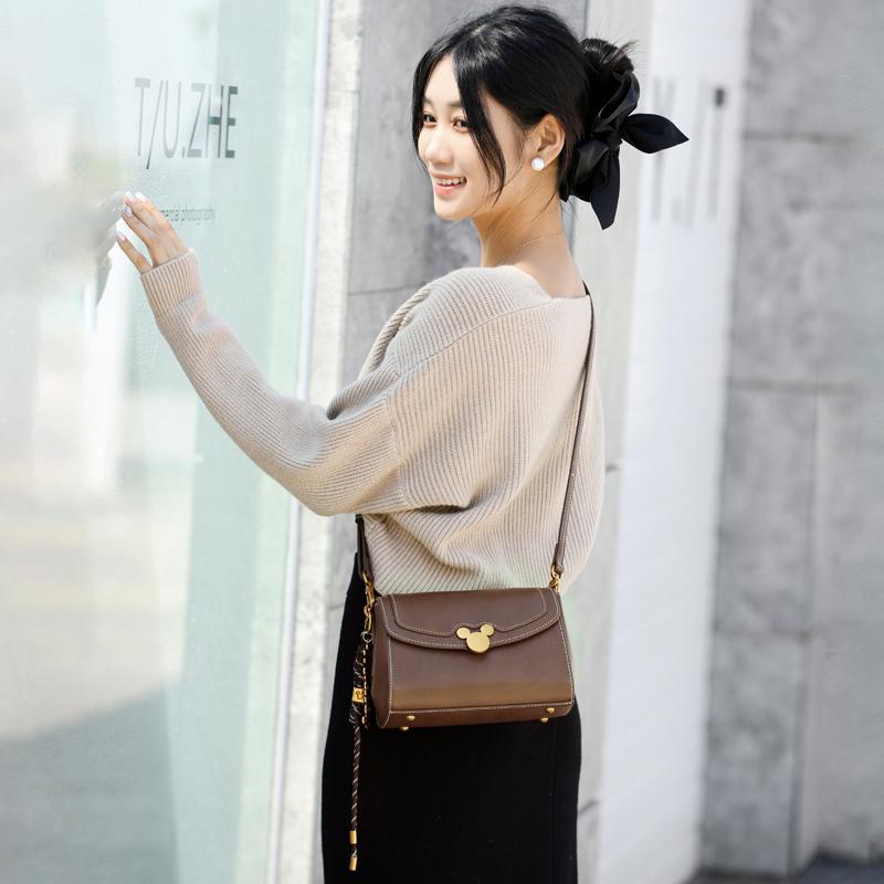 New Disney Mickey PU Shoulder Bag Regular Women's Coffee BMK-72152