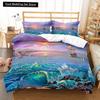 Oil Painting Landscape King Queen Duvet Cover Eiffel Tower Bedding Set Natural Scenery Quilt Cover Polyester Comforter Cover
