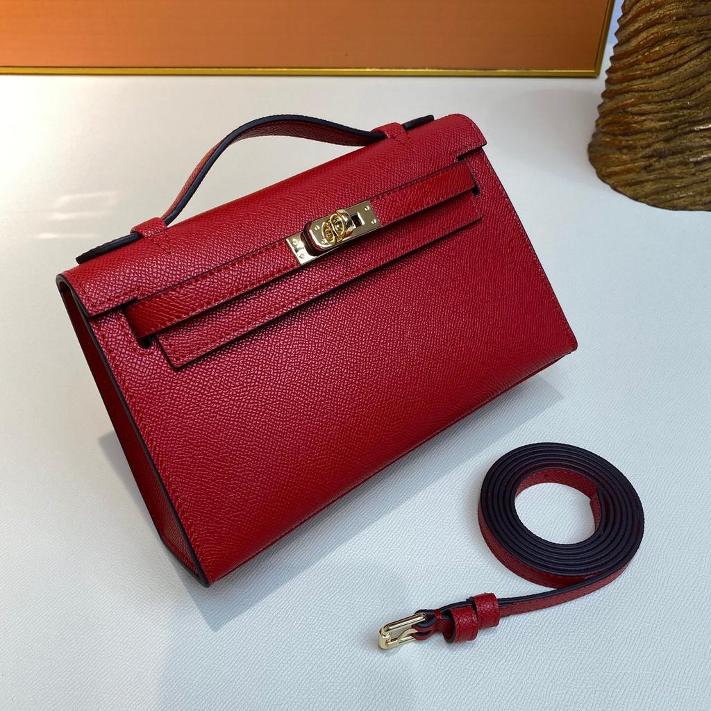 Wholesale New Generation Simple Small Square Bag Single Shoulder Oblique Span Portable First Layer Cowhide Women's Bag Sewing Line