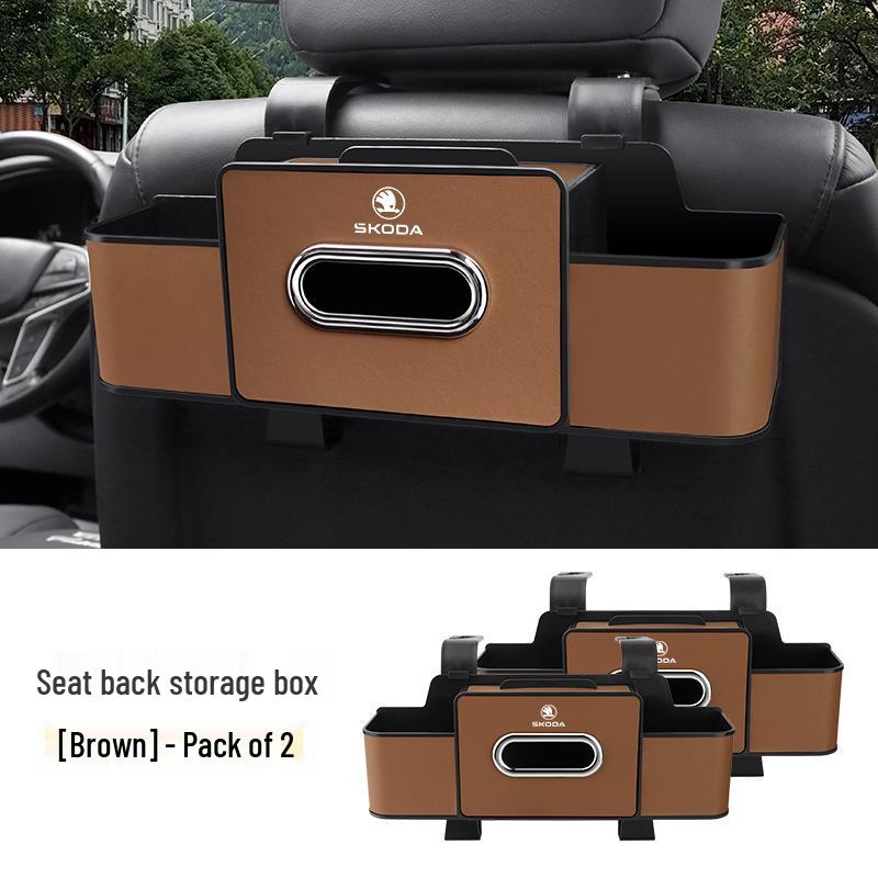 Skoda Rear Seat Storage & Cup Holder for Octavia, Superb, Rapid, Kamiq