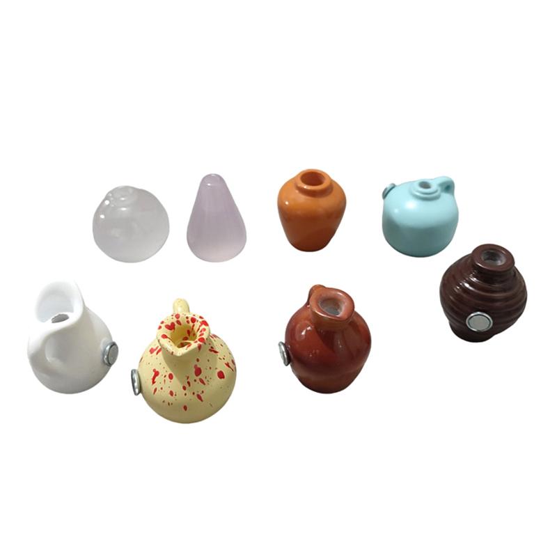 Набор из 8 шт. Мини-керамическая ваза Дизайн Магнит Магнит на холодильник Сделай сам Магнит на холодильник Для цветка Для цветка Украшения для холодильника