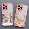 Dazzling Anime Street View Scenery Phone Case for IPhone 13 12 11 Pro Max Mini 16 15 14 Max Plus 7 8 Plus SE2 X XR X Back Cover