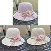 Summer Straw Hat With Big Brim For Sun Shade And Outdoor Activities