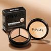 Triple Color Concealer Cream Covers Spots Acne Dark Circles Tears and Contour Gaps Long-Lasting Hydrating and Buildable Foundation Makeup
