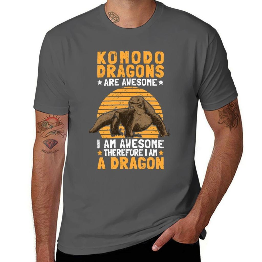 Komodo Dragons Are Fantastic Monitor Lizards Komodo Dragons Tshirt Work Duty Casual Tshirt