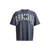Loose Fit Letter Print Sports T-Shirt Men Tops Gray 1379558-044
