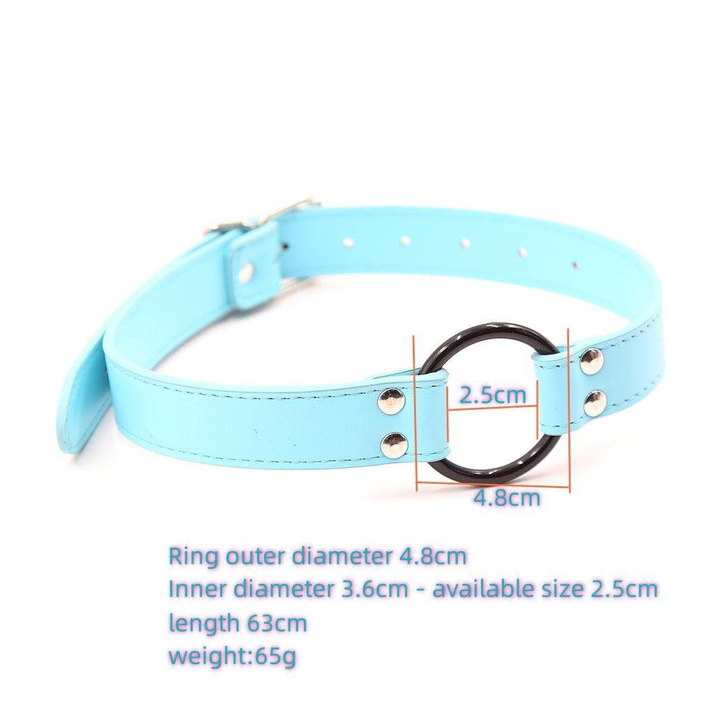 VaHppy O-Ring Gag 63cm 65g 4.8cm PU 3Colors SM BDSM Bondage Sex Toys Couple Games Oral Sex Deep Throat Forced Open Mouth Flirtin