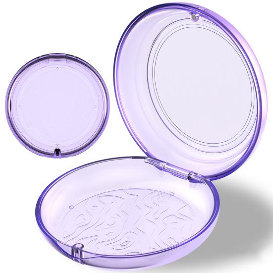 Transparent Braces Storage Box Dustproof Moisture-proof Magnetic Clasp Sealed Retainer Case Mouth Guard Case Retainer Removal Tool And Brush Container