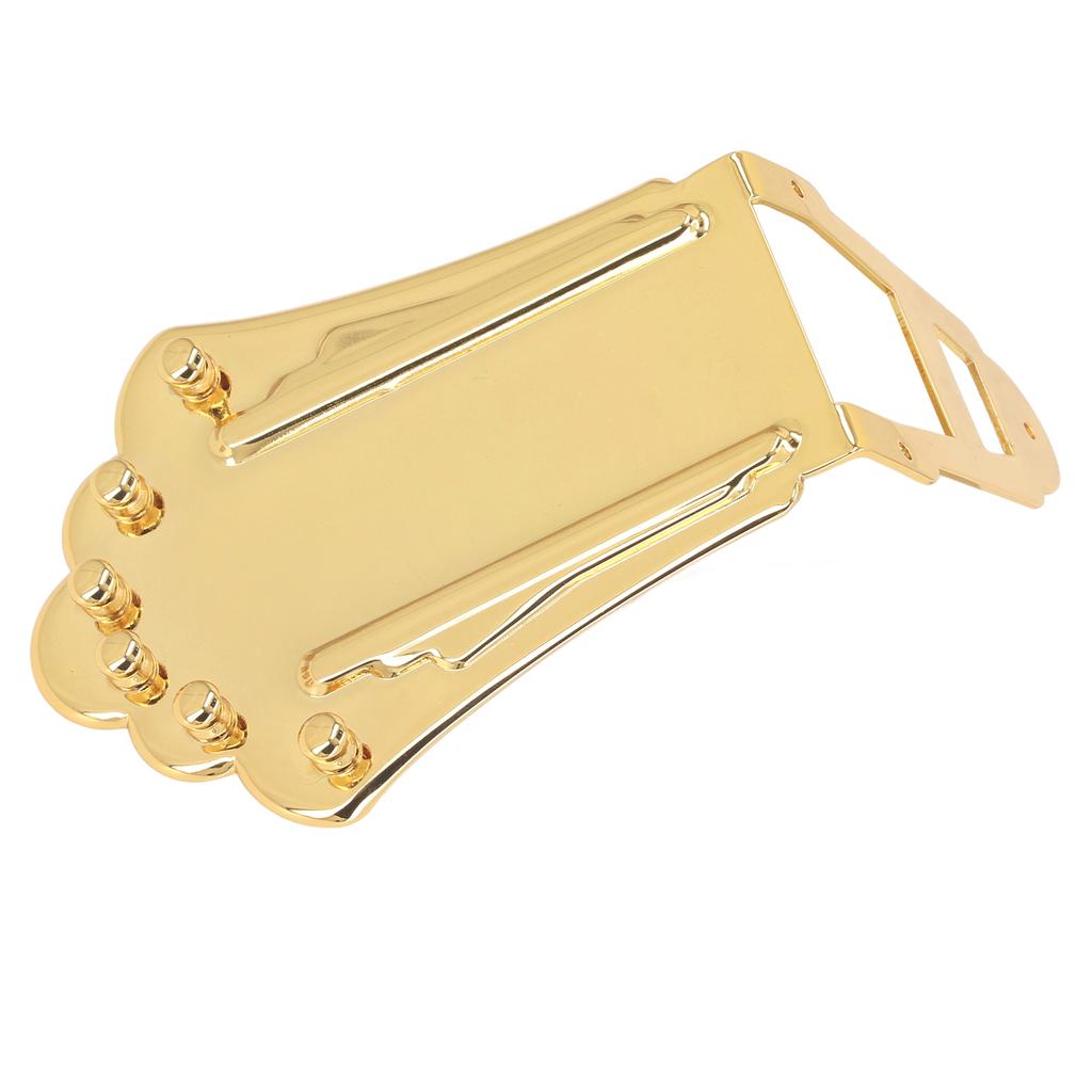 Гитарный струнодержатель сменный цельный металлический 6-струнный гитарный трапециевидный струнодержатель для Archtop