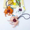 Desert Camel Bag Pendant PU Leather Lanyard Keychain Accessories