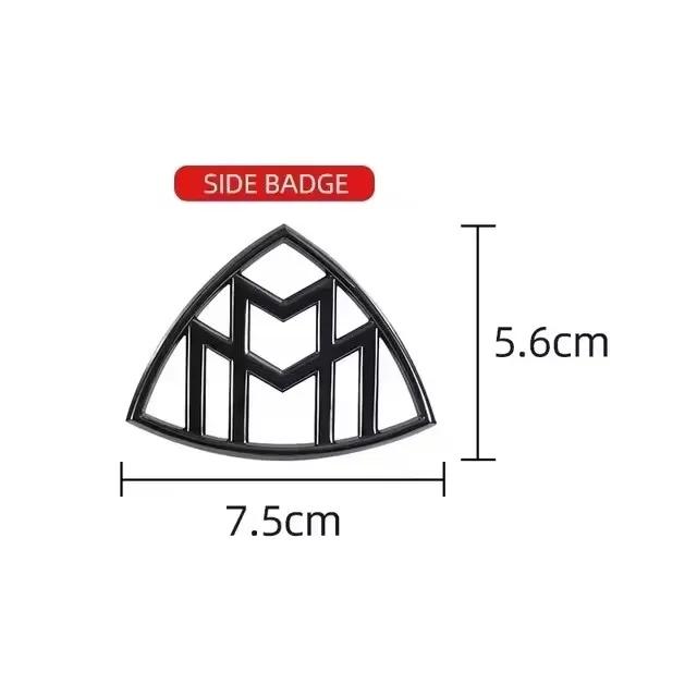 1pcs 3D ABS Side Emblem Car GLS GLE S500 Logo for Maybach sticker Rear Bumper tail door trunk sticker Emblem styling Accessories qu1