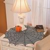 Halloween Decoration Supplies Black Spider Web Tablecloth Round Tablecloth Ghost Festival Decoration Tablecloth