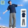 JEANSWEST LIFE Мужской комплект повседневной спортивной одежды из ледяного шелка, быстросохнущий