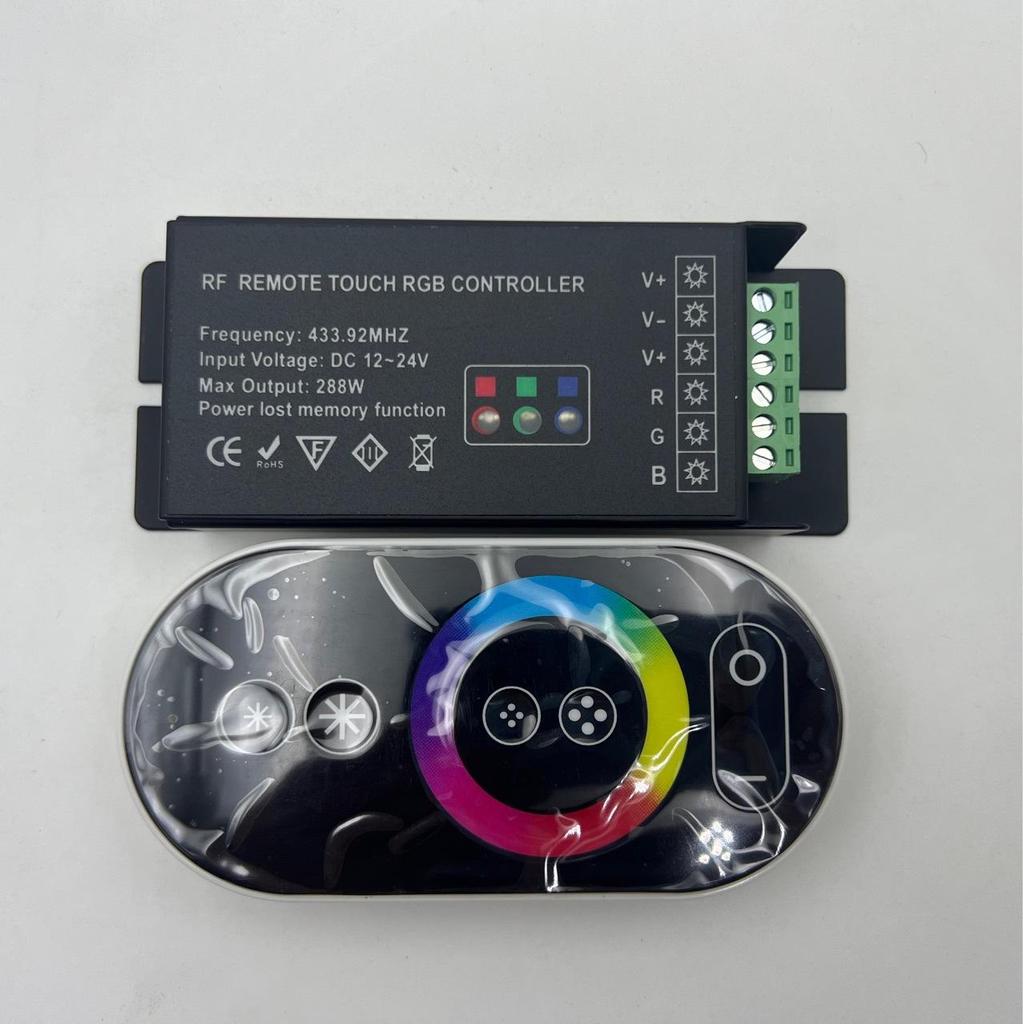 Радиочастотный беспроводной сенсорный RGB LED контроллер - 288 Вт управление диммированием для светодиодных лент