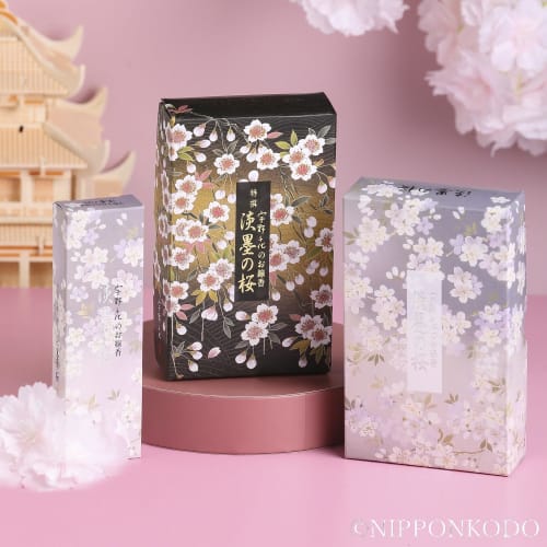 Uno Chiyo's Special Light Ink Sakura Incense, Approximately 200g, Loosely Packed, Nippon Kodo, Made In Japan, Cherry Blossom Scent, Low Smoke