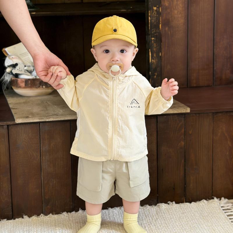 Baby Clothes Sunscreen Skin Clothes Summer Boys And Babies Thin Hooded Jacket Summer Kids Top
