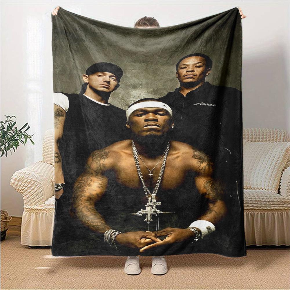 Rapper Group Portrait Blanket Soft Throw Blanket For Home Bedroom Bed Sofa Travel Office Solid Christmas Blanket