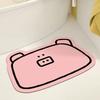Милый впитывающий коврик для туалета, туалета, ванной комнаты, быстросохнущий, нескользящий, мягкий, с диатомовой грязью, коврик для ног, коврик для двери, розовый коврик для ванной, коврик