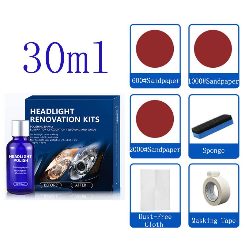Автомобильный фарный реноватор, полироль для фар, восстанавливающий комплект, долговременная защита, окислительная жидкость для автомобиля