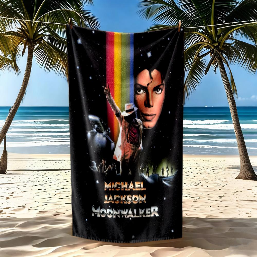 Michael Jackson6 Beach Towel Super Soft & Absorbent Comfortable Lightweight Suitable for Sports, Travel, Swimming, Yoga, Bathroom, Beach, And Pool