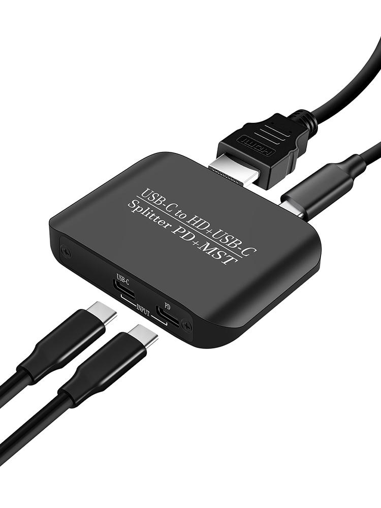 Адаптер 4K60TYPE-C к HDMI+TYPE-C Тот же дисплей Питание PD Сплиттер MST/PD