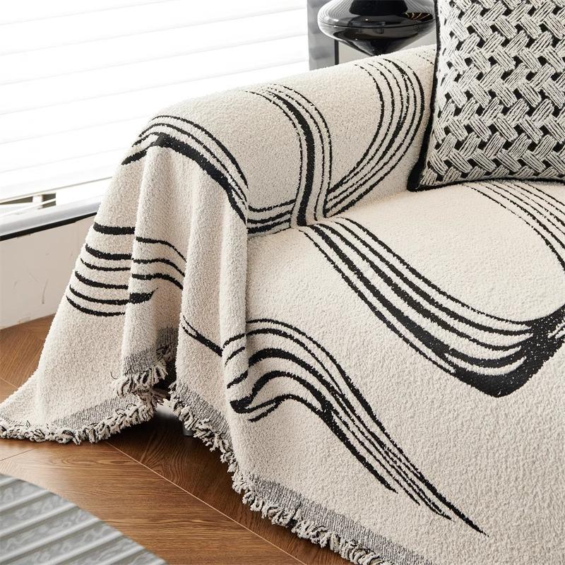 Супер мягкий клейкий осенне-зимний плюшевый чехол для дивана, ткань, полный чехол для дивана, новый цельный чехол для дивана, одеяло