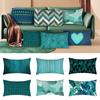 30x50 Cushion Cover Fashion Bule Green Printed Pillowcase Decorative Rectangle Sofa Cushions Pillowcover Home Decor Pillow Cases