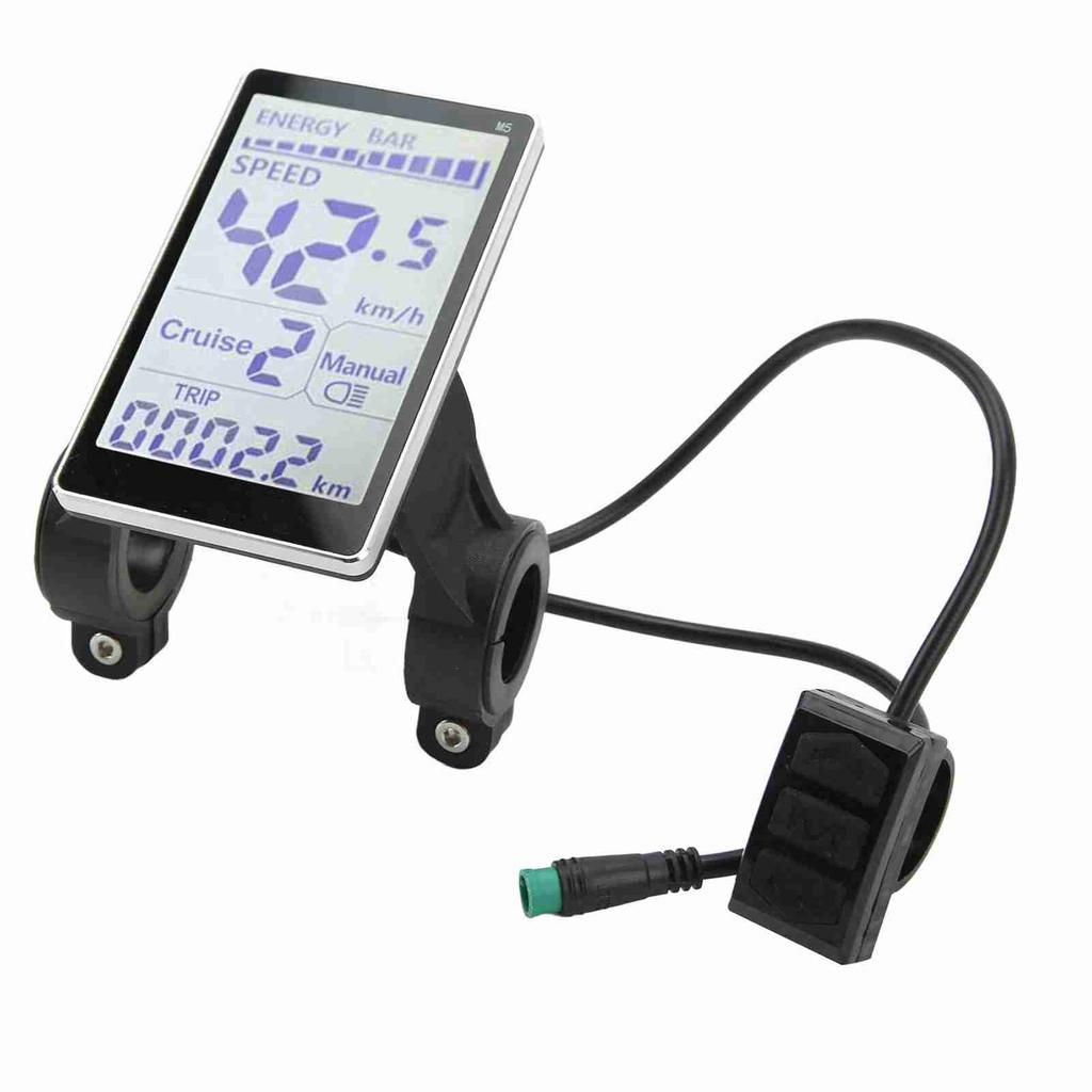 Electric Bike LCD Meter 5 Pin 24V 36V 48V 60V Universal E Scooter M5 LCD Panel Screen for 31.8