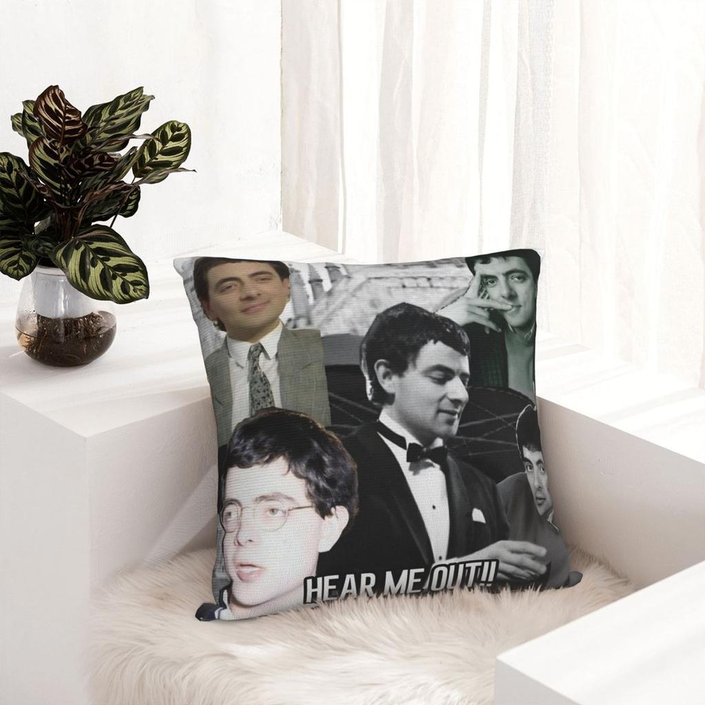 Cartoon Mr. Bean Rowan Atkinson Comedian Pillow Cover Cushion Cover Soft Pillow Case Pillowcases For Wedding Party Home Decor