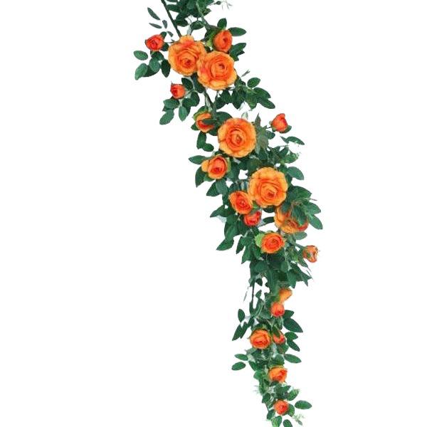 Искусственная розовая лиана для подвешивания на стену для ландшафтного дизайна и декора