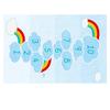 Light Gray Children's Hopscotch Carpet for Boy Girl Cartoon Game Carpets Living Room Baby Crawling Non-slip Mat Home Decoration